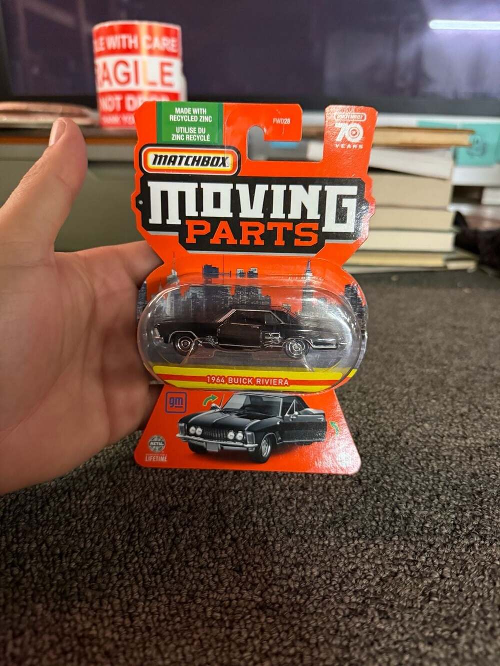 Matchbox 1964 Buick Riviera Black Moving Parts Diecast Car